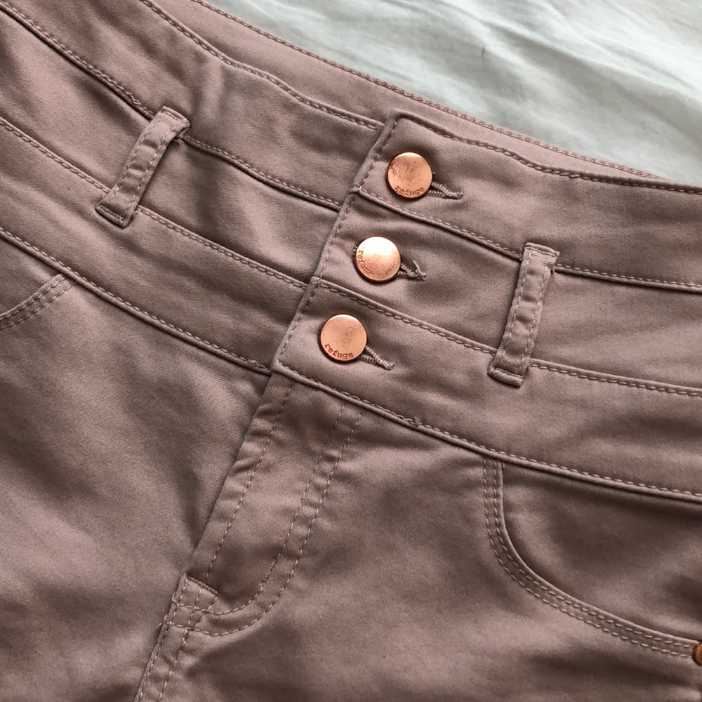 Charlotte Russe mauve high waisted jeans